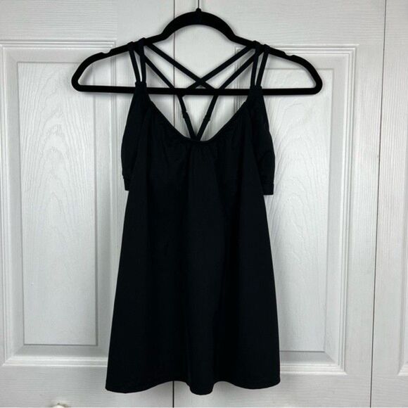 Athleta Hang Loose Tankini Top Black Size S, Swim Surf Paddle Beach Board - Picture 5 of 9